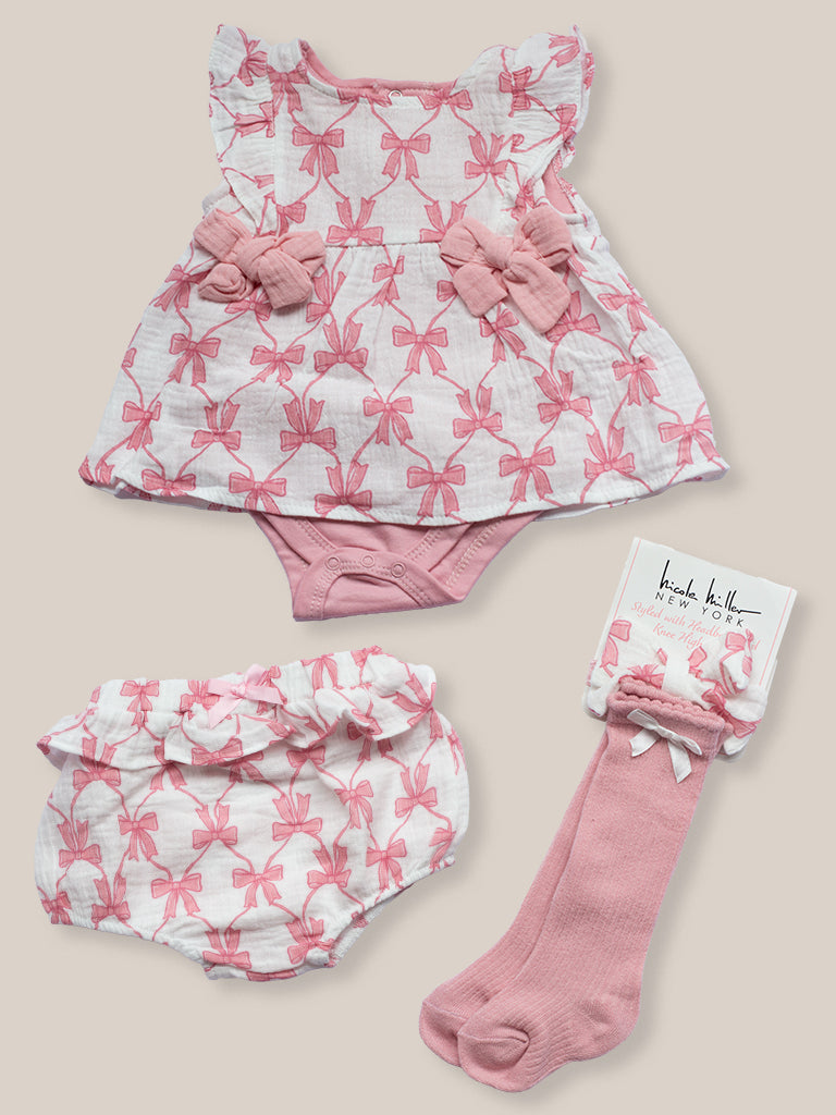 Set Pink Bows