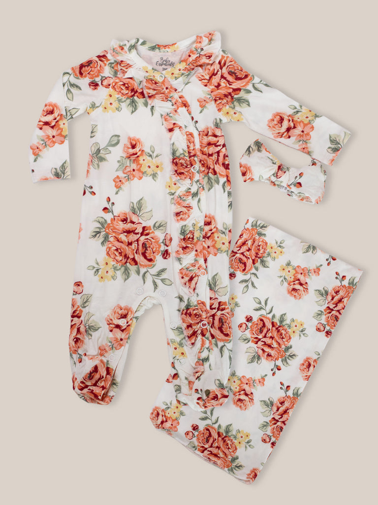 Pijama Orange Garden con Accesorios