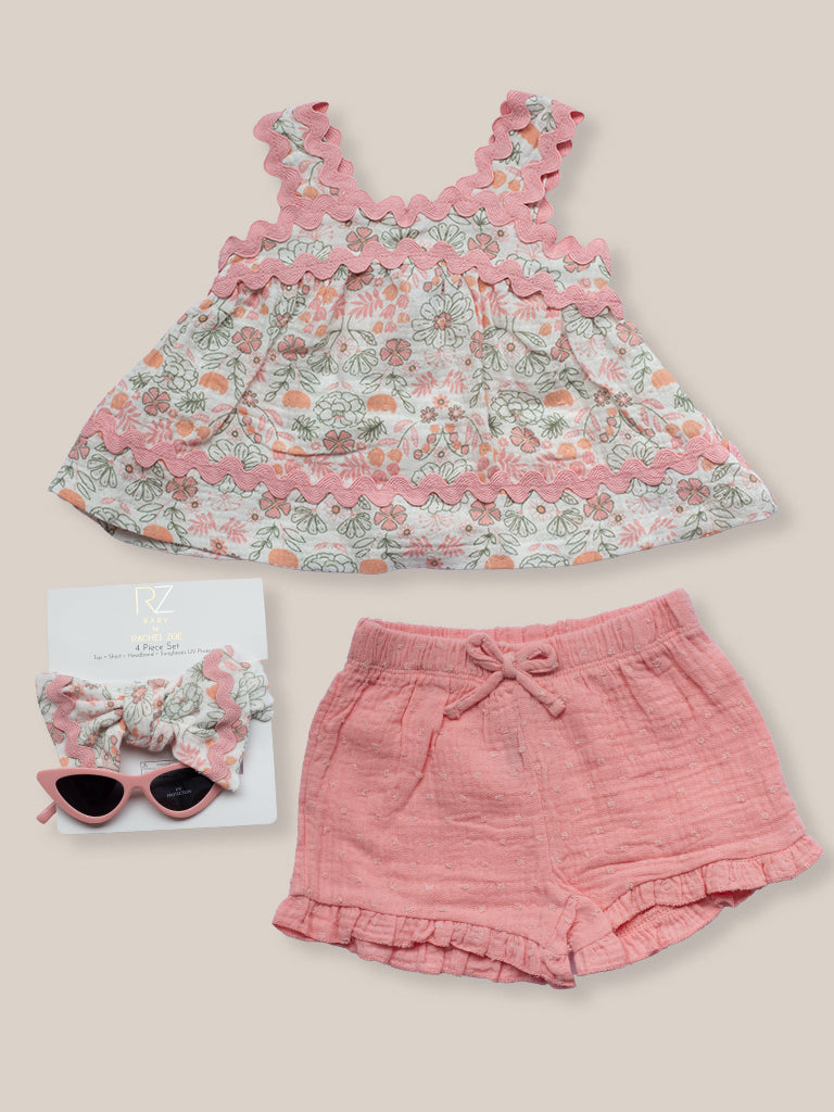 Set Multi Pink & Green