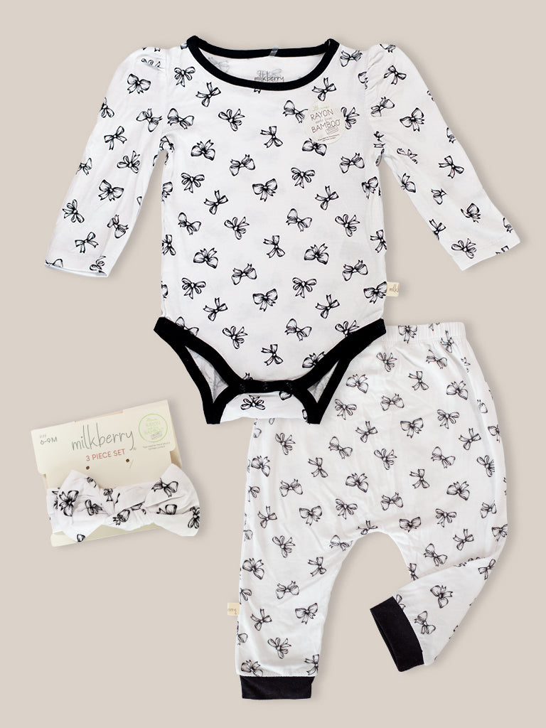 Set Black Bows